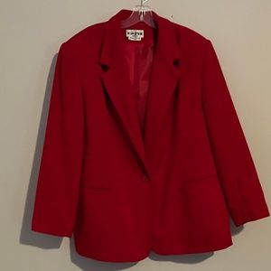 Vintage Cherry Red Joan Leslie Woman Jacket 20W